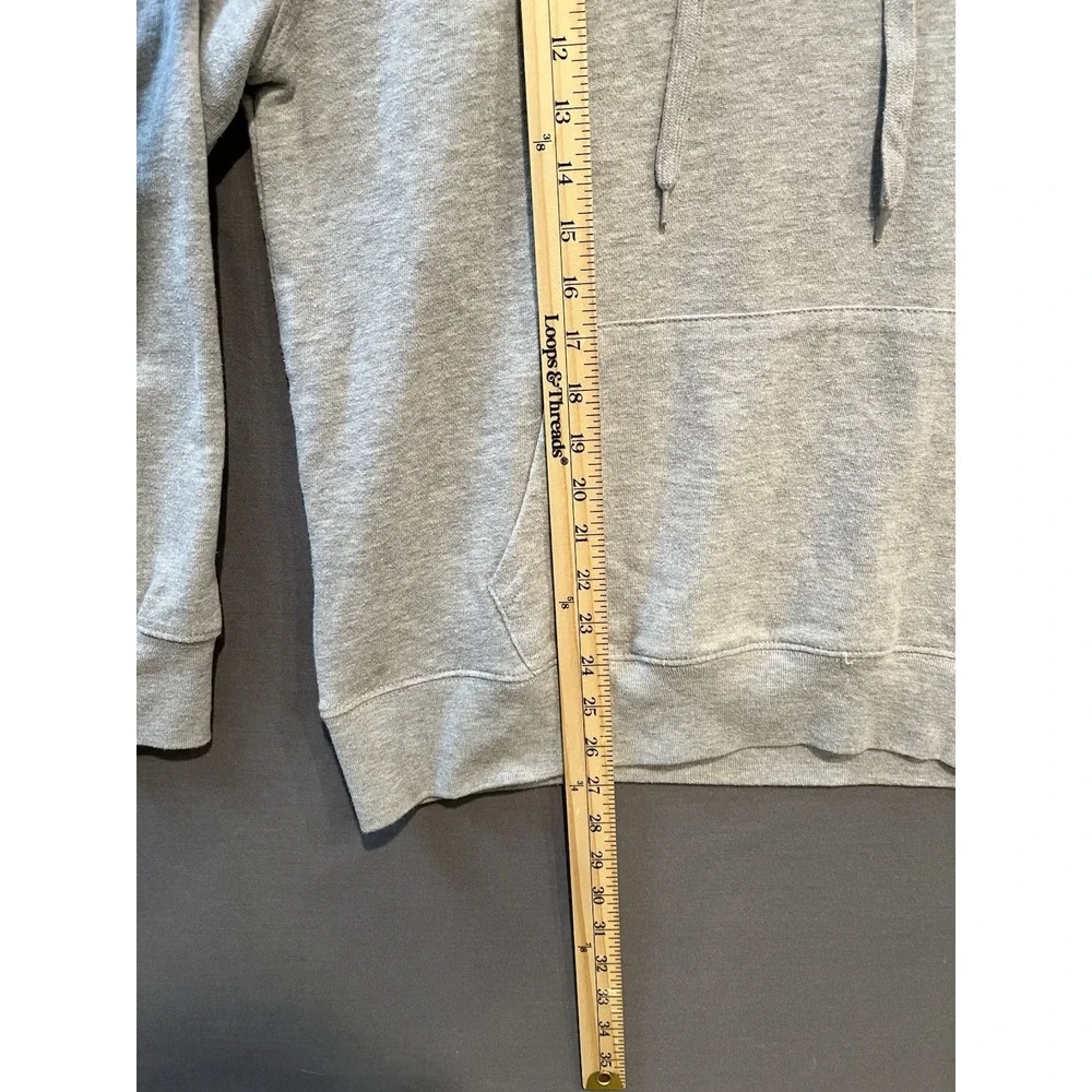 NBA Fleece Hoodie Mens Medium‎ Gray Pullover Hooded Sweatshirt Basketball Logo